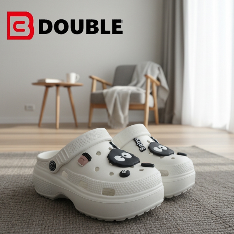 BB DOUBLE TE3127 รองเท้าแตะชายหาดผู้หญิงเกาหลี 7 ซม. มัฟฟิน Soled หนา สามารถ DIY ได้ รุ่น TE3127 รองเท้าแฟชั่น