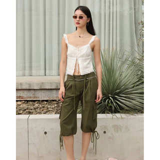 URBAN CARGO (Brown-Green-White-Jeans)กางเกงคาร์โก้ขาสั้น