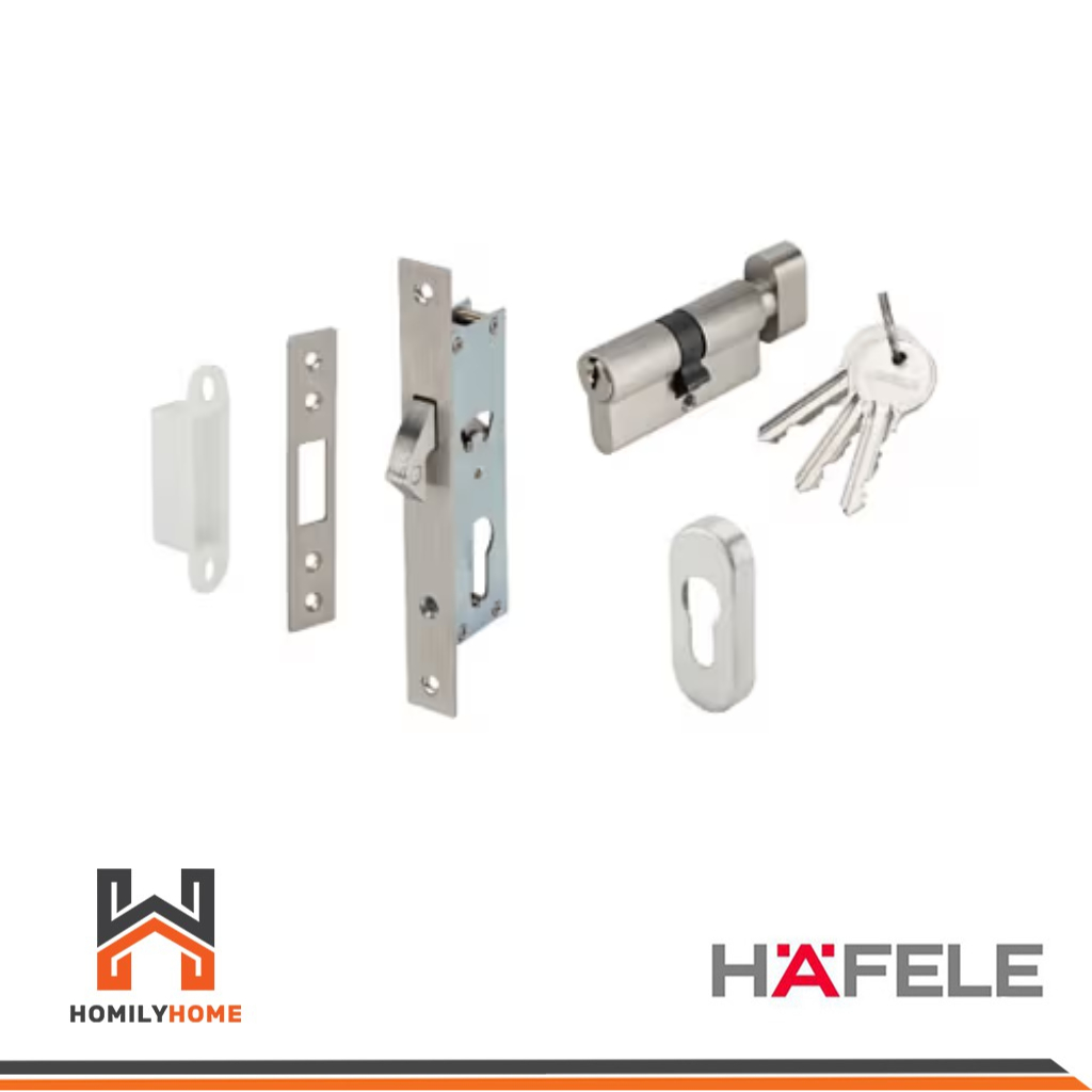 HAFELE กุญแจบานเลื่อน ประตูบานเลื่อน เฟรมแคบ 499.65.014