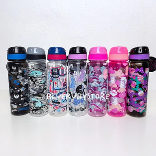 พร้อมส่ง💕 ขวดน้ำพกพา แบบดูด 650ml. ลายการ์ตูน กระติกน้ำ