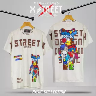[พร้อมส่งจากไทย] namsap XStreet Teddy BearBrick ลายหมีV.01 เสื้อยืดแฟชั่น Unisex คอกลม แขนสั้น ผ้าไมโครฯ ใส่สบาย