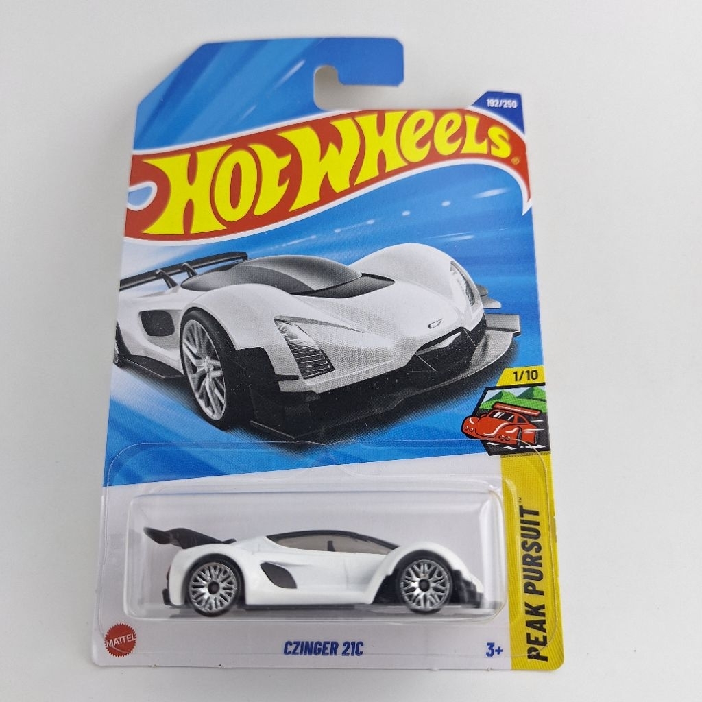 รถเหล็ก Hotwheels CZINGER 21C สีขาว (ib21)