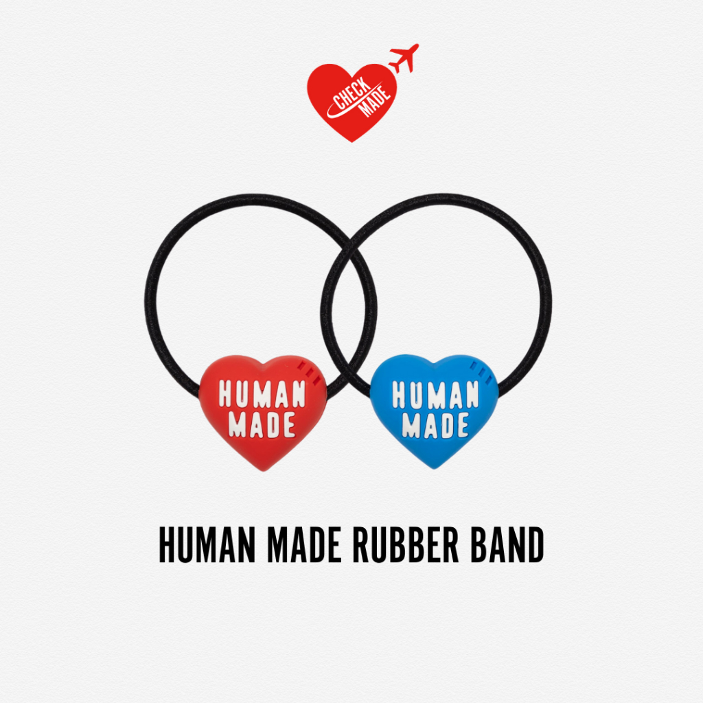 ยางรัดผม HUMAN MADE หัวใจ by CHECK MADE Japan ขายเฉพาะของแท้เท่านั้น
