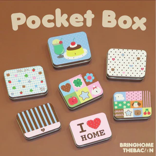 Bringhome pocket box ตลับเหล็กใส่บัตร ใส่เหรียญ