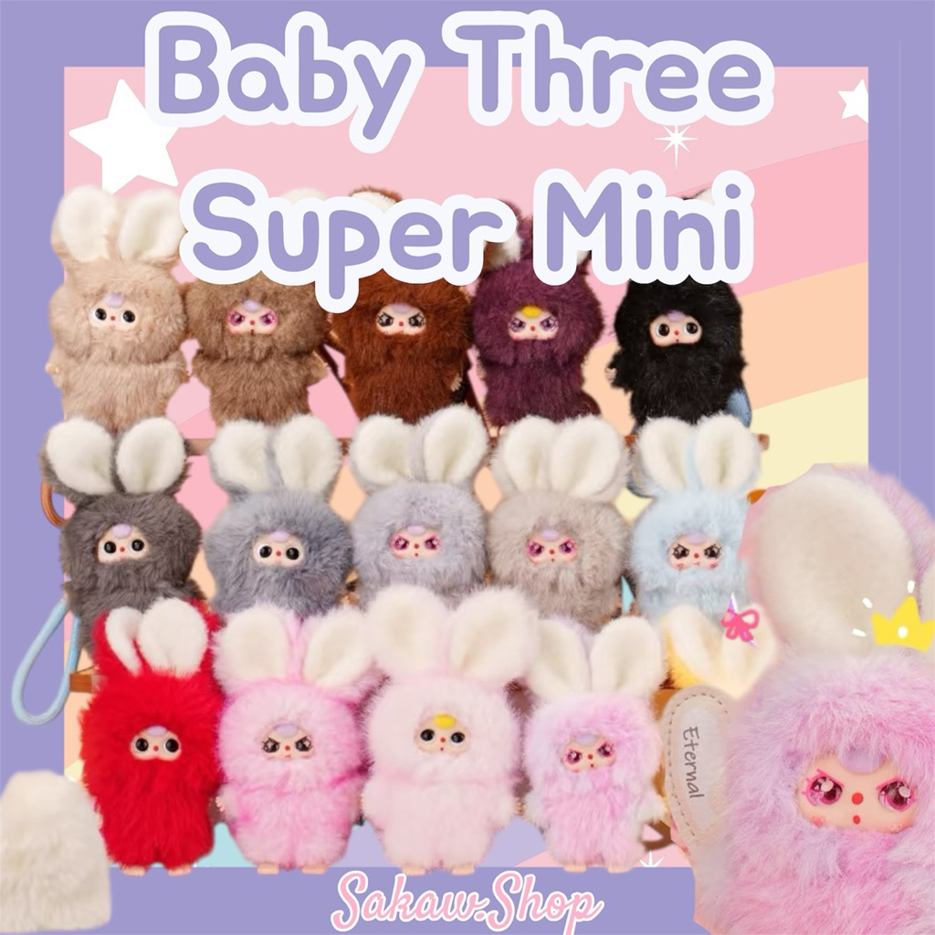 [101-144 ]✨พร้อมส่งในไทย✨[แบบสุ่ม]Baby Three ตัวอักษร พร้อมป้ายตัวอักษร พวงกุญแจ