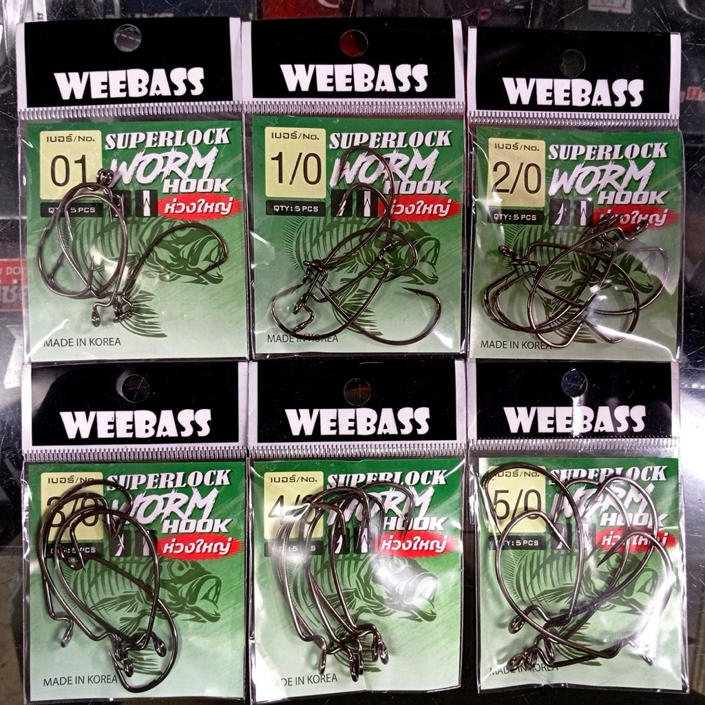WEEBASS ตาเบ็ด - แบบซอง WORM BIG EYE (W03317)