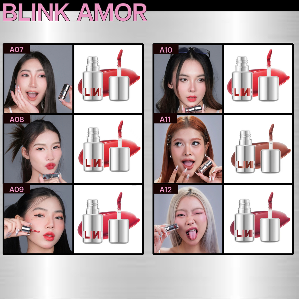 BLINK AMOR ลิปสติก Matte 36 สี ไม่ติดแก้ว บางเบา ไม่ตกร่อง โปรไลฟ์สด หลากหลายสีสัน ติดทนนาน - รูปที่ 2