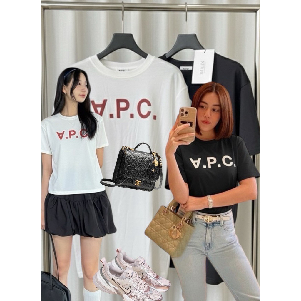 ✨✨ꫛꫀꪝ ✨✨  เสื้อยืดAPCงานคอลใหม่แบบคุณคิมเบอรี่