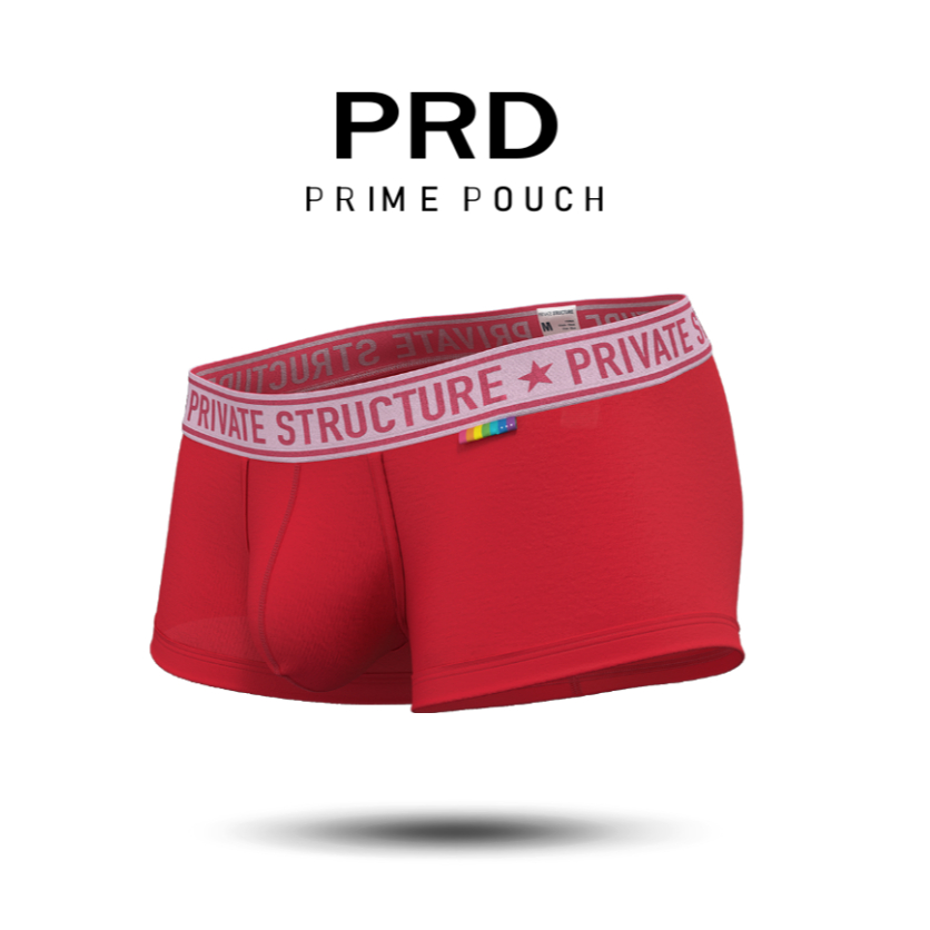 Private Structure กางเกงชั้นในชาย รุ่น PRD Mid Waist Trunk - Autumn Blaze Red [4386]