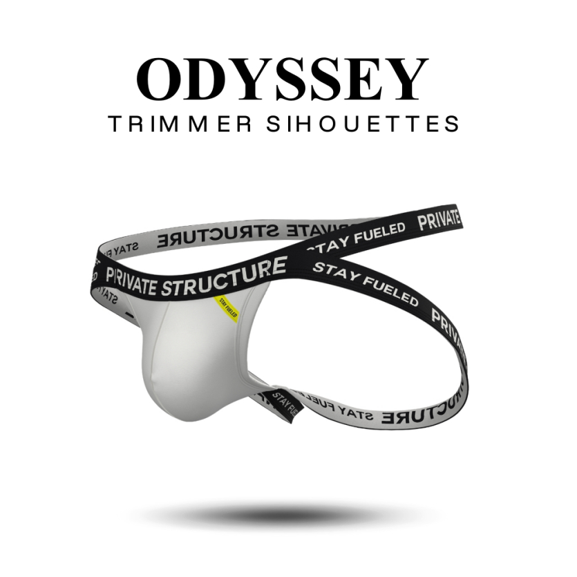 Private Structure กางเกงชั้นในชาย รุ่น  Essence Odyssey Jockstrap – White [4569]