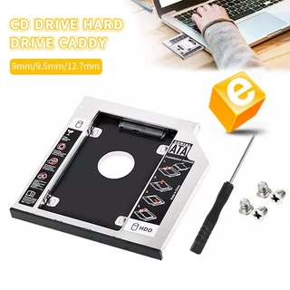 ถาดแปลงใส่HDD SSD ในช่อง DVD Notebook9.0/9.5/12.7mm Tray SATA 2nd HDD SSD Hard Drive Caddy ถาดแปลง for Laptop Notebook