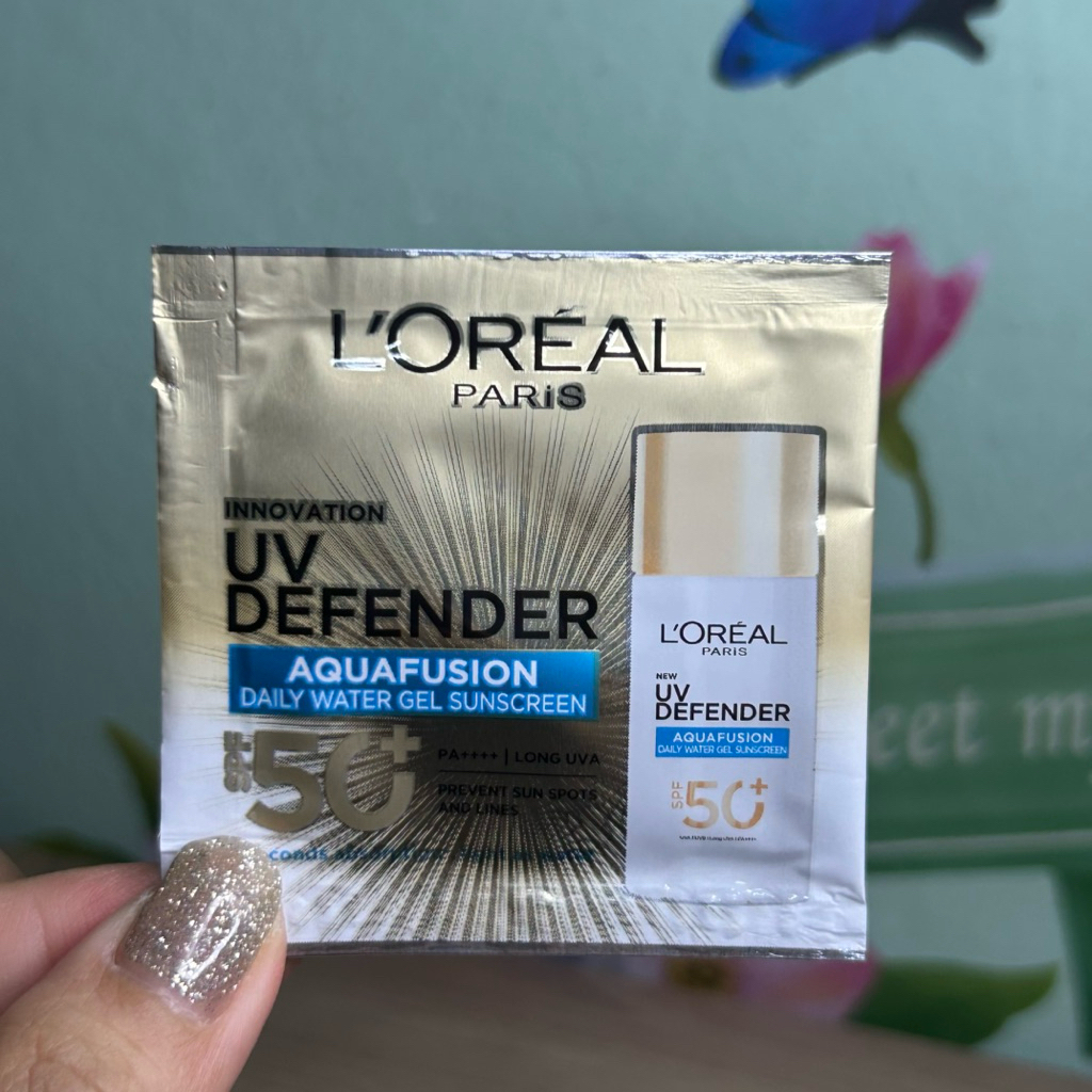 L’oreal UV defender aquafusion daily water gel sunscreen SPF50+ PA++++ ลอรีอัล ปารีส เจล ซันสกรีน ป้