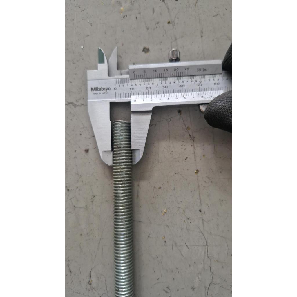 STUD M12(W) STUD M12 สตัดเกลียวตลอดเหล็กชุบ (M12x1.75x230 mm) สินค้าคงเหลือ/ชิ้น = 1 (PK-I035)