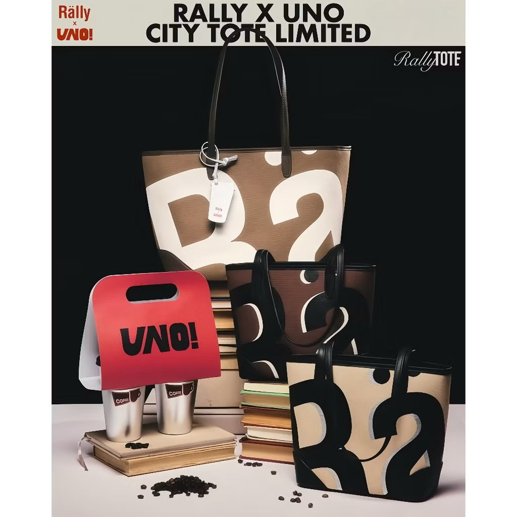 ✨ สินค้าพร้อมส่ง 🔥Rally x UNO Mini City Tote BAG (Limited) official กระเป๋า 【เป็นของแท้ 100%】