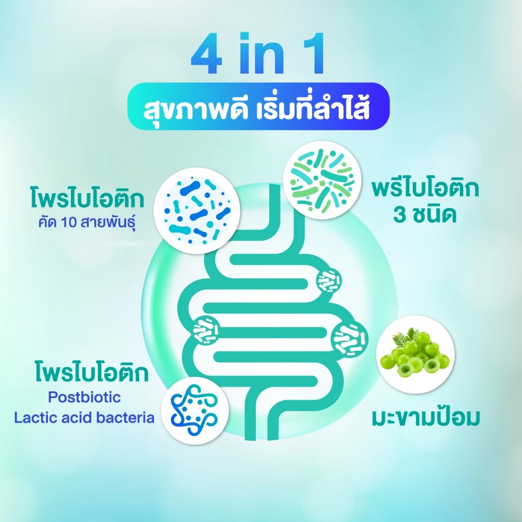Zenji โพรไบโอติก สูตรใหม่ มีโพสไบโอติก  + พรีไบโอติก (มีฮาลาล) Synbiotics  Probiotic + Prebiotic  ซิมไบโอติก thumbnail 3
