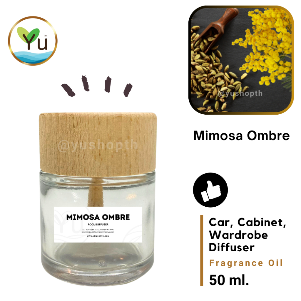 🌟 กลิ่น Mimosa Ombre | Car Diffuser น้ำหอมรถยนต์ ตู้ต่างๆ โต๊ะทำงาน : กลิ่นคล้าย J Malonee Mimosa & 