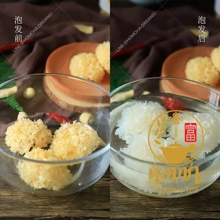 เห็ดหูหนูหิมะขาวยูนนาน ไม่ฟอกสี ดอกเล็ก สำหรับทำซุป ของหวาน 银耳 Dried Snow Fungus