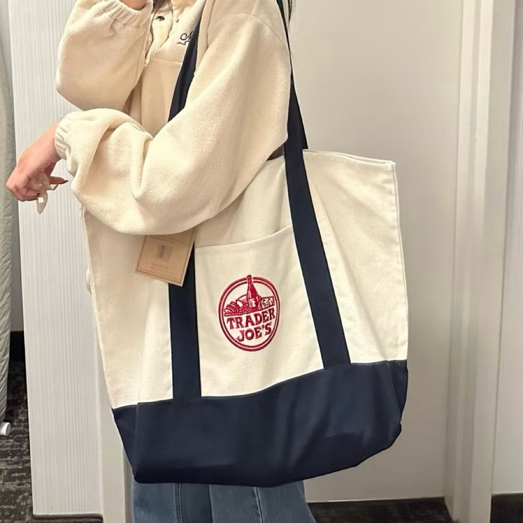 กระเป๋า Trader Joe’s Canvas Tote Bag ไซส์ใหญ่ รุ่นยอดฮิต🇺🇸