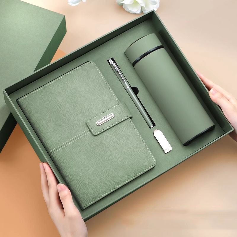 ชุดของขวัญธุรกิจ ไดอารี่+ปากกา (และกระบอกน้ำ เฉพาะรุ่น L)พร้อมกล่องและถุงหิ้ว ชุดของขวัญของแจกผู้ใหญ่ ผู้บริหาร นักธุรกิ - รูปที่ 3