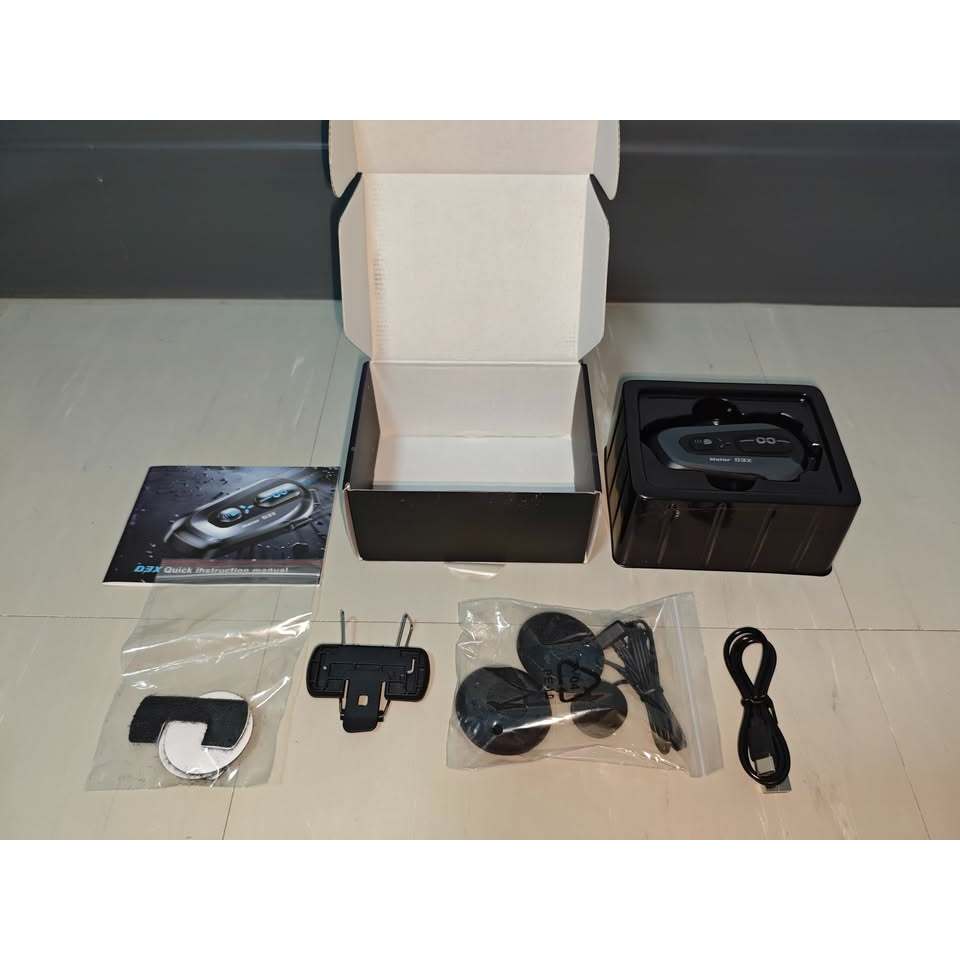 Motor D3X หูฟังหมวกกันน็อกบลูทูธ 5.4 รุ่นไมโครโฟนแบบนุ่ม 600M Half Duplex