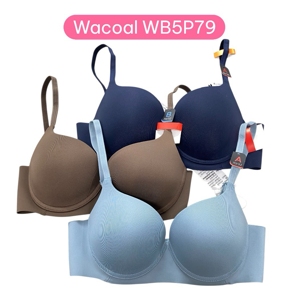 Wacoal Best Selected บราดันทรง เสริมฟองน้ำ30มม. อัพอกสวยทุกคัพ รุ่น WB5P79