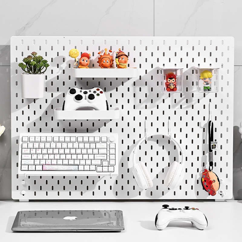 Cajojo 76*56cm Big Pegboard ขาตั้งกระดานปักหมุด แบบติดผนัง  DIY fit IKEA SKADIS แผ่นวางของติดผนัง