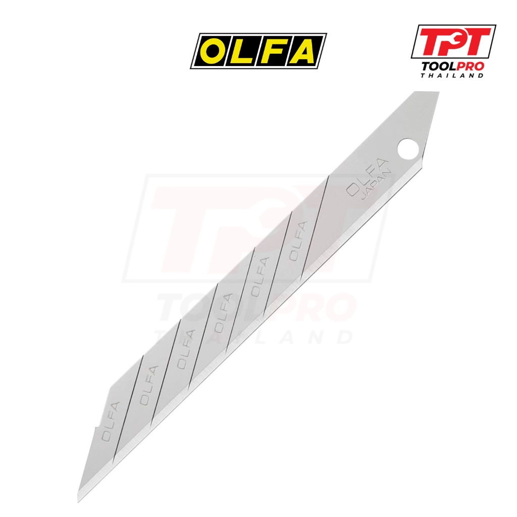 OLFA (Japan) ใบคัตเตอร์ 30องศา,10ใบ, 30 Degree Replacement Blade for 141BS (XB141S)