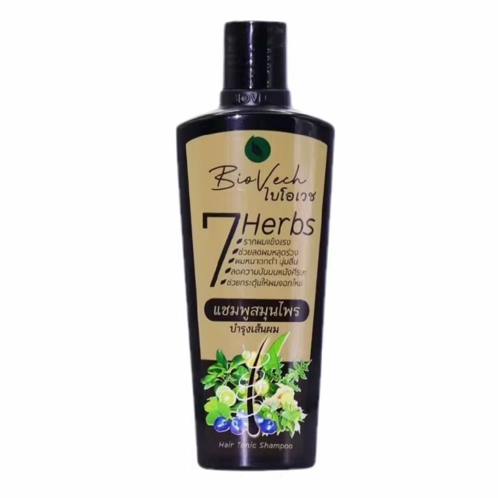 BioVech 7 Herbs ไบโอเวช แชมพูสมุนไพร 225 มล.