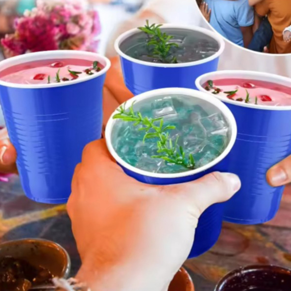 แก้วพลาสติกใช้แล้วทิ้ง สำหรับงานเลี้ยง ปาร์ตี้ 16oz #Z271-C