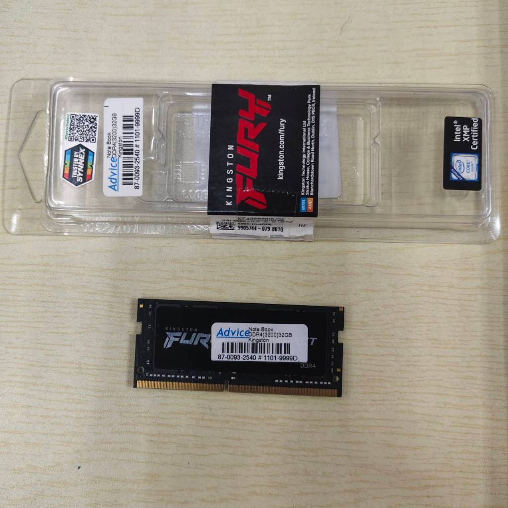 RAM Notebook DDR4 (3200) 32 GB Kingston Fury ประกัน Advice LT