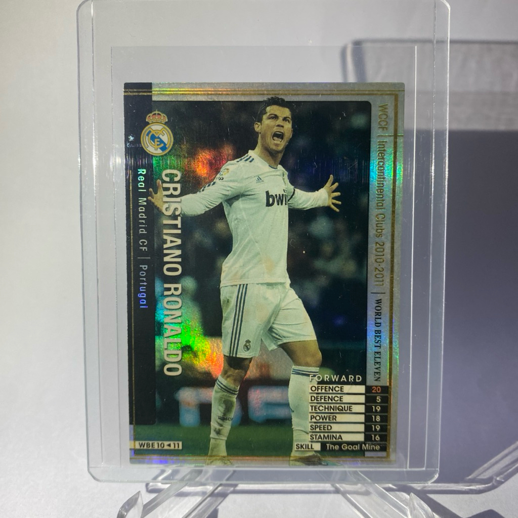 การ์ดนักฟุตบอล CRISTIANO RONALDO, CR7, REAL MADRID, POTUGAL, WCCF, INTERCONTINENTAL CLUBS 2010-2011,