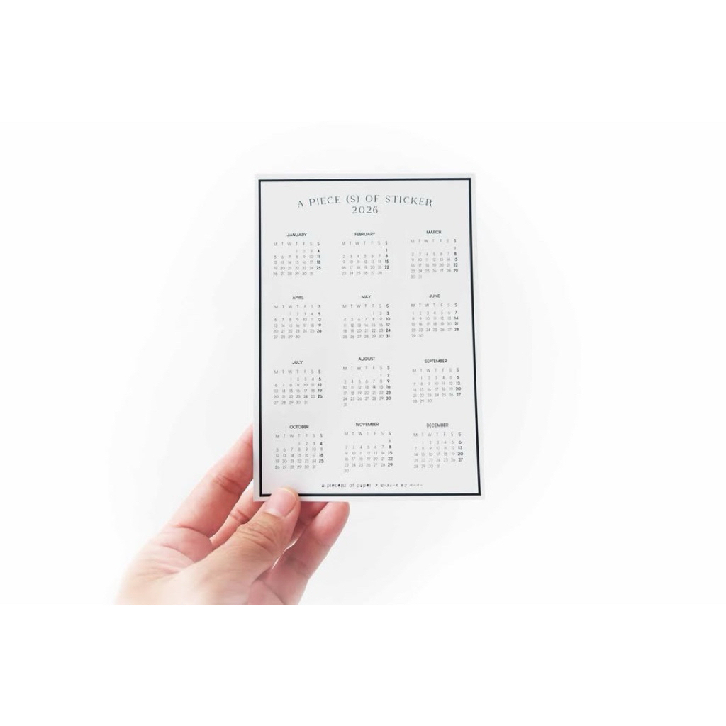 สติกเกอร์ปฏิทินปี 2569!! / CALENDAR STICKER 2026