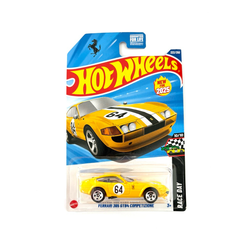 Hot Wheels | FERRARI 365 GTB4 COMPETIZIONE ~ สีเหลือง |‼️มุมยับนิดๆ‼️| 🇺🇸เป็นแพคอเมริกา✈️ | 📦สินค้าม