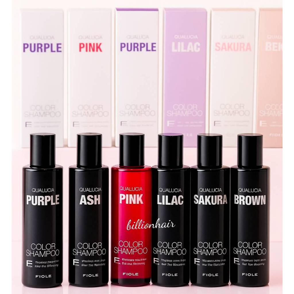 Fiole Qualucia color shampoo 250ml แชมพูสีช่วยเติมความชัดเจนให้สีผมอีกครั้ง ช่วยโทนเน่อร์ผมให้สวยสดใส