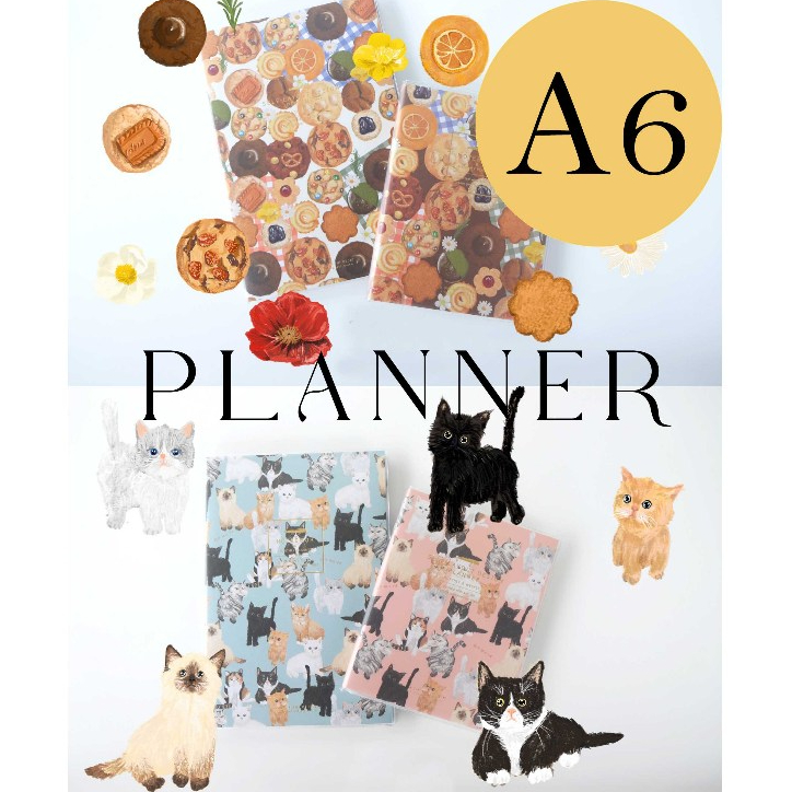 สมุดแพลนเนอร์ A6 เล่มหนา ปี 2026-2023ลายใหม่ !!!