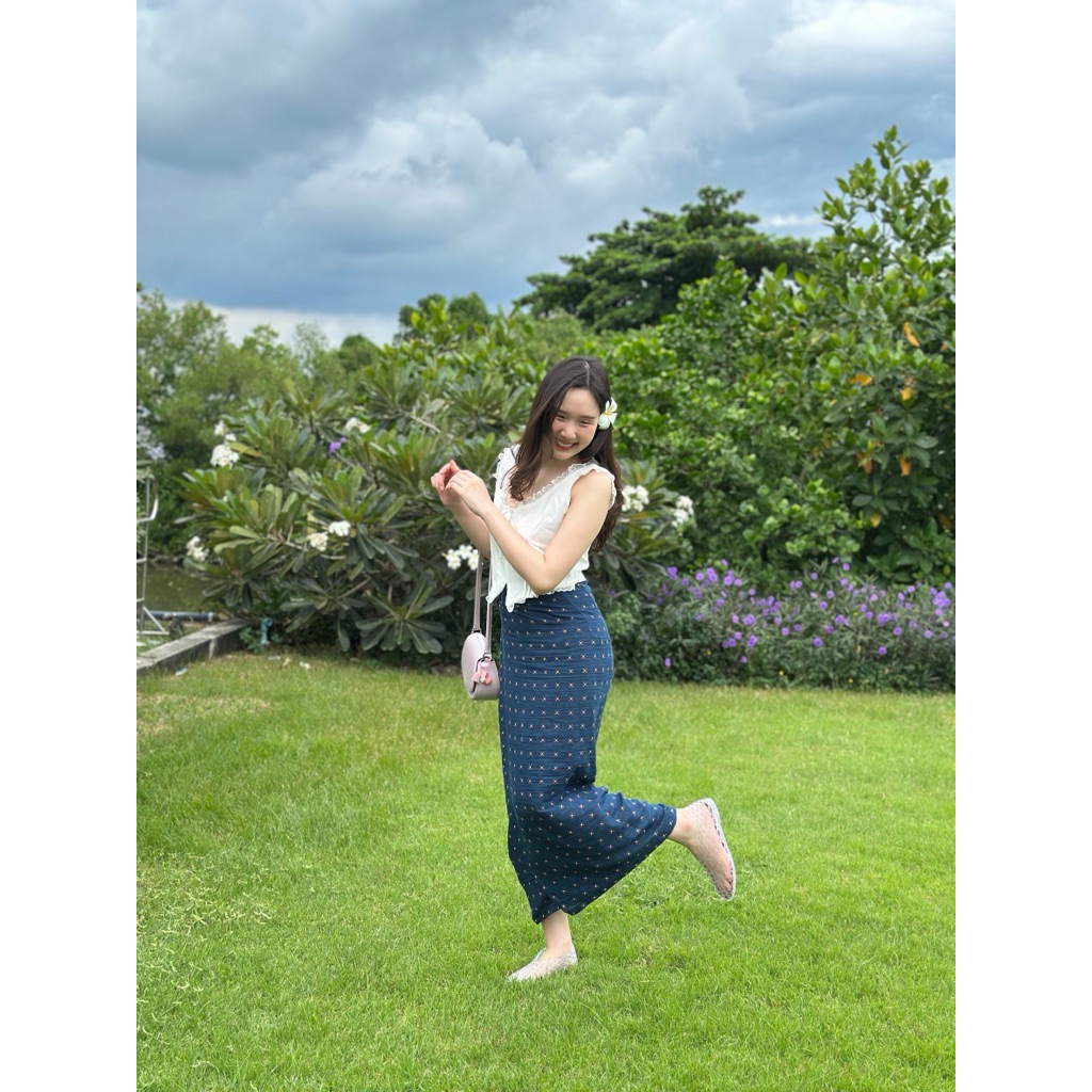 Lanna Skirt กระโปรงยาว กระโปรงช้าง ผ้าซิ่นพื้นเมือง