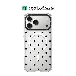 เคสใสและขอบดำ Alexis ST Clear&Black Polkadot ดีไซน์มินิมอล