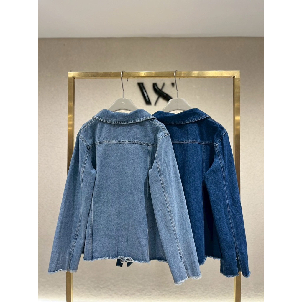 Blazer สูทยีนส์ เสื้อยีนส์แบบสูท Vshop  3969-2 - รูปที่ 2