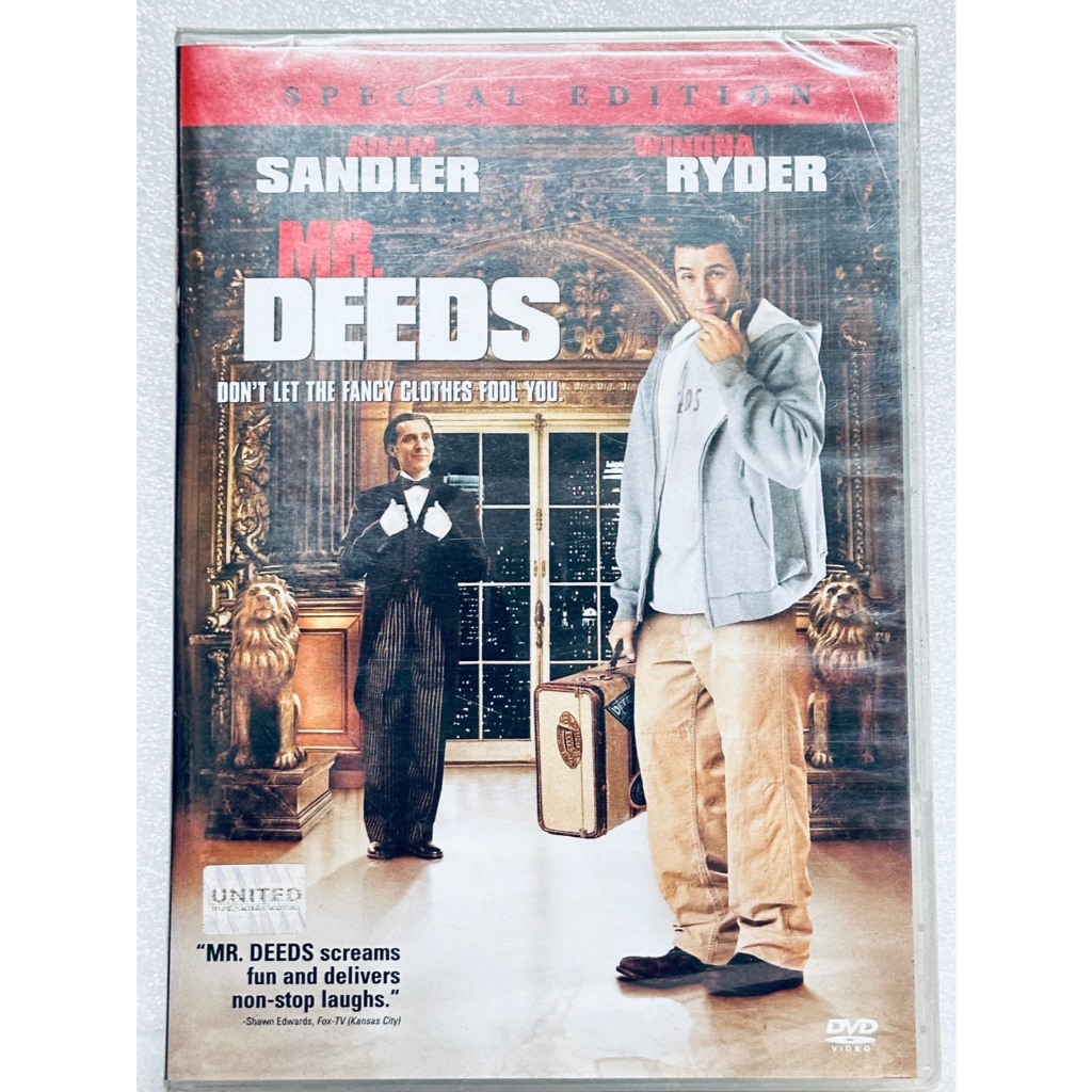 DVD : Mr. Deeds นายดี๊ดส์ เศรษฐีใหม่ หัวใจนอกนา " Adam Sandler, Winona Ryder "