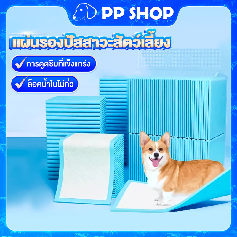 แผ่นรองฉีสุนัข แผ่นรองฉี่หมา ผ้ารองฉี่สุนัข แพมเพิ่สสุนัข แผ่นรองฉีสุนัย แผ่นรองฉี่ การดูดซึมน้ำสูง