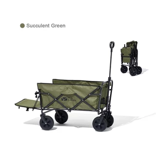 Mobi GARDEN รถเข็นแคมป์ปิ้ง รถเข็น รถเข็นพับได้ ขนาดใหญ่ ความจุ Wagon แบบพกพา ที่จับกระเป๋าเดินทาง ช้อปปิ้ง
