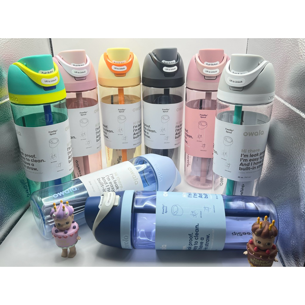 สีใหม่✨✨พร้อมส่ง🍁  Owala FreeSip Tritan 25oz. Water Bottle 2025 ของแท้ 💯% น้ำหนักเบา สบายมือ