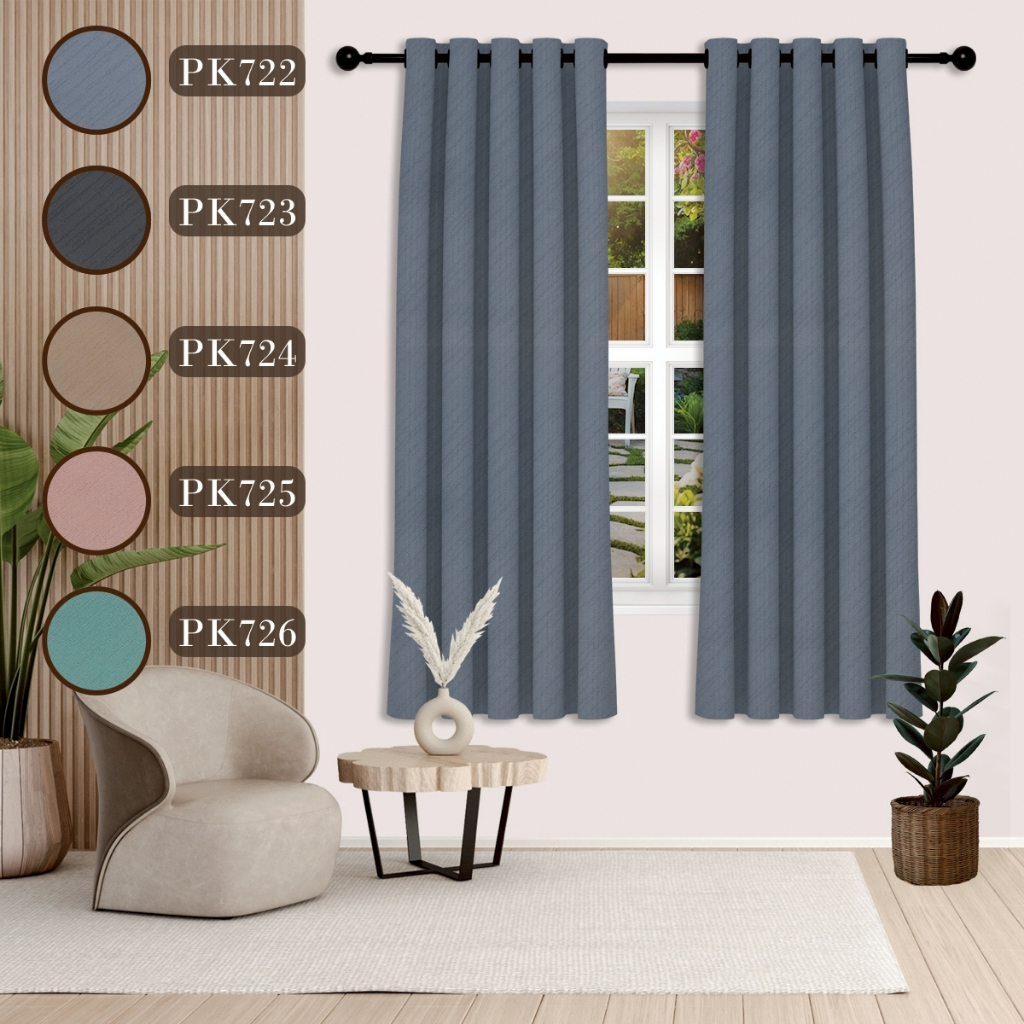 PK ผ้าม่านหน้าต่าง/ประตู(ทไวไลท์) 5 เฉดสี กันแสง UV 85%-95% มาพร้อมสำหรับเนื้อผ้าที่หนานุ่มเป็นพิเศษ