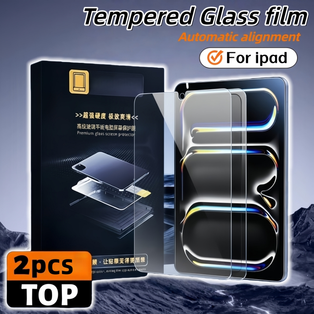 ฟิล์มกันรอยไอแพด เต็มจอTempered Glass Screen Gen 5/6/7/8/9/10 Mini 6 Air 1/2/3/4/5 Pro 10.5/11 นิ้ว