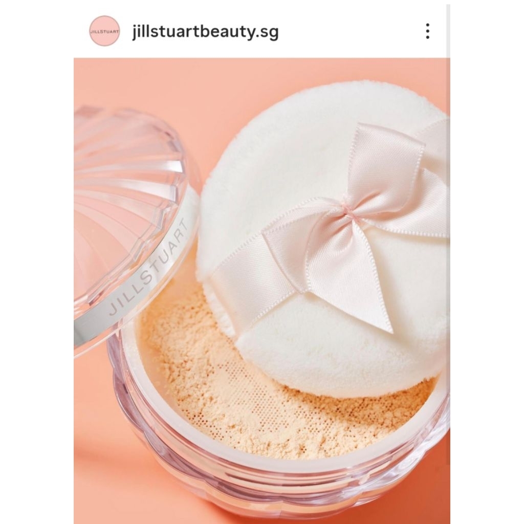 แป้งฝุ่น ป้า​ยไทย​💯จิวสจ๊วต​ Jill stuart​ Airy Tulle Lasting Loose Powder สี01 natural แพจเกจเจ้าหญิง​สวยน่ารัก