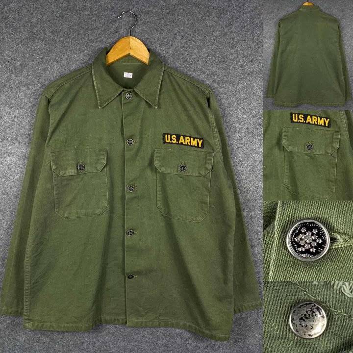 เสื้อแจ็คเก็ตทหารOG107กระดุม13ดาว