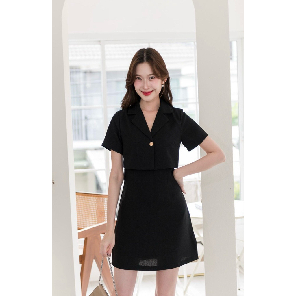 ส่งต่อ Pastel Secret เดรสดำ (S) มือ 2