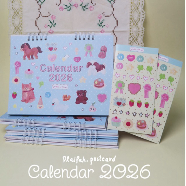 𝓒𝓪𝓵𝓮𝓷𝓭𝓪𝓻 2026 ปฏิทิน2569 🗓️🐩🎀  พร้อมส่ง มาพร้อมกับ วันหยุดสำคัญต่างๆ และมีวันมงคลให้ ! l plaifah.postcard