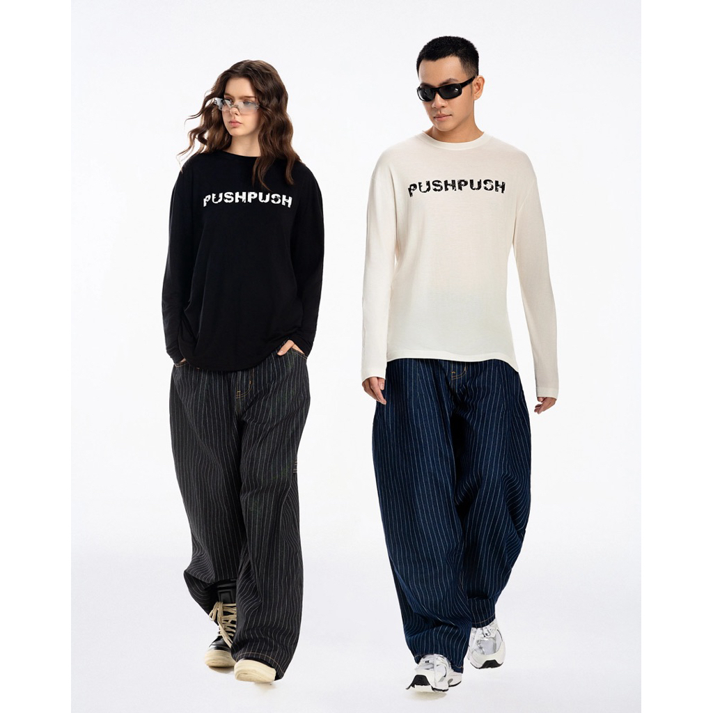 Brand : PUSH PUSH - Striped Pants - Version 2 พรีออเดอร์ 10-25 วัน 🇻🇳