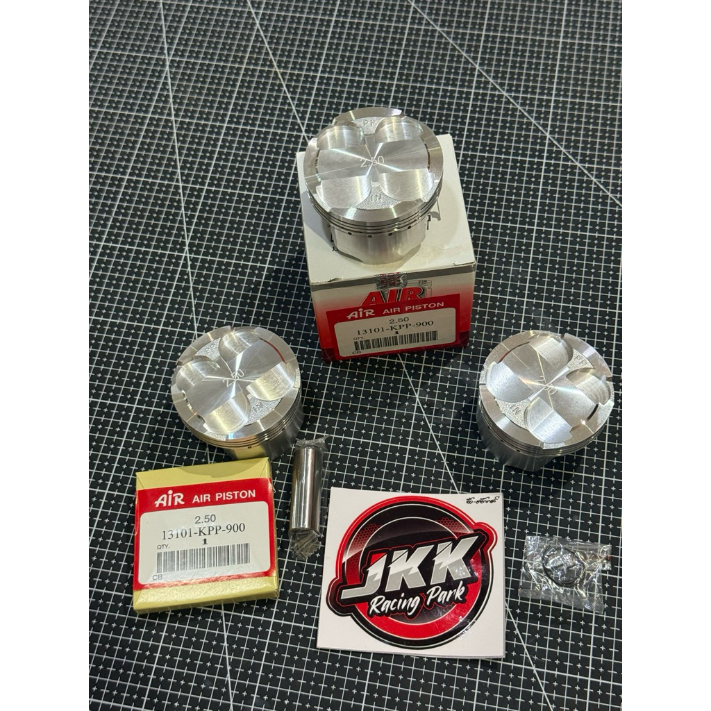 ลูกสูบAIR 66 /67 มิล สลัก15 มิลปาดหัวหลบวาวใส่4วาว ครบพร้อมใส่